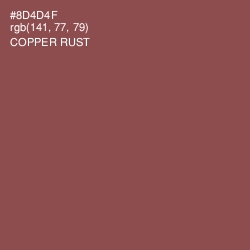 #8D4D4F - Copper Rust Color Image